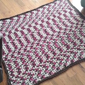 Vintage Crochet Granny Square Vibes Large Blanket